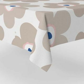 bloemen-tafelkleed-beige-wit-blauw