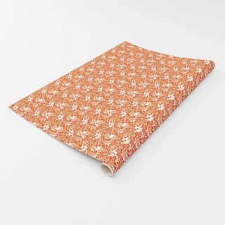 tafelzeil-lola-bloemen-pvc-afwasbaar-oranje