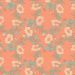 Nappe toile cirée Captain Cook Wildflowers Papaya, échantillon