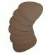 cognac-pebble-onderzetter-licht bruin-effen-elegante onderzetter