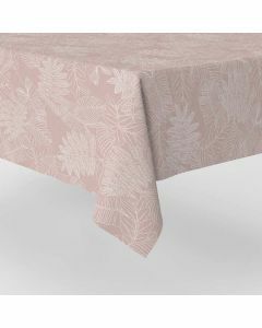 wit-tafelzeil-paars-roze-blad-zomer