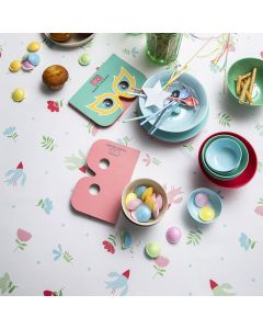 vogels-bloemen-wit-stippen-vrolijk zeil